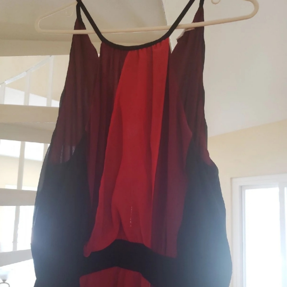 NY&co Eva Mendes size Large flowy maxi block dress